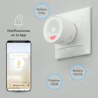 Enchufe Detector de Gas (Metano, Propano y Butano) con Alarma 70DB Inteligente Smart WIFI App Garza con Notificaciones en la App - details 4