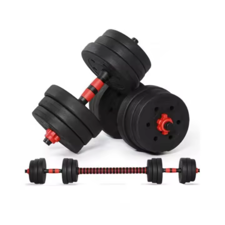 Mancuernas Ajustables Fitness Musculación Gimnasio Plásticas 10-20kg - 1
