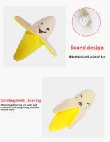 Juguetes De Peluche Para Mascotas Resistentes Al Masticar Juguete De Lloro Para Perros Y Gatos Puzzle De Frutas Bananas - details 4