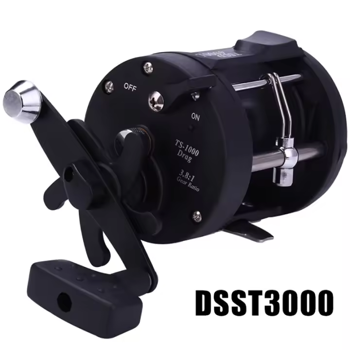 Carrete De Pesca En El Agua Salada Sougayilang Carrete De Arroqueo Con Carril Para Barco Oceánico Carrete De Pesca Redonda Para Baitcasting Pesca En Oceano - 1