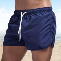Shorts De Natación Para Hombres Quick Dry Con Cinturón Ajustable Y Bolsillos Conjunto De Baño Transpirable Para Surf Y Playa Verano - details 6