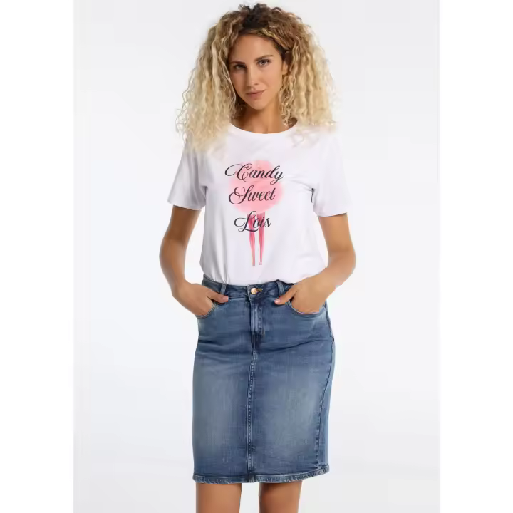 LOIS JEANS - Falda Medium Light Blue Denim - 1