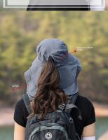 Gorro De Verano Para Mujer Protección UV Sombrilla De Sol Con Visera Ancha Para Pesca Senderismo Y Uso Exterior Capa De Poni - details 1