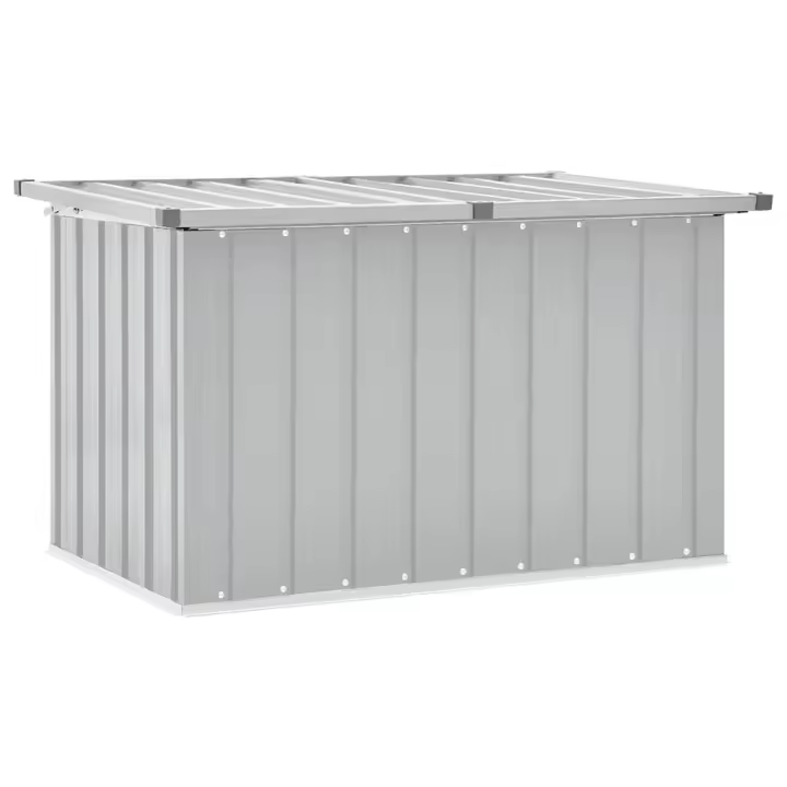 vidaXL Caja de almacenaje para jardín 109x67x65 cm en color Marrón/Verde/Antracita y más - 1