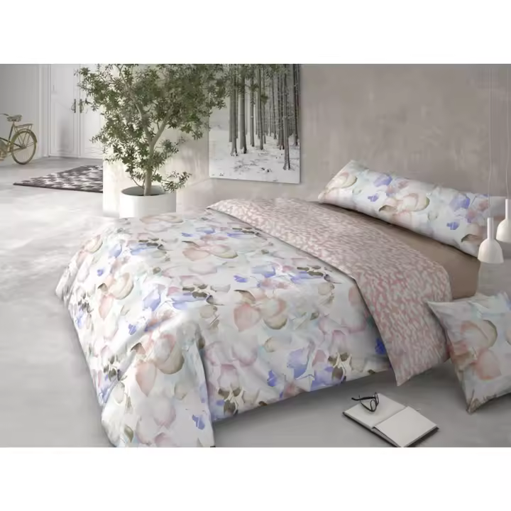 PIERRE CARDIN  Juego Nórdico de 4 Piezas - Juego Nórdico Modelo HOJARASCA - Juego Nórdico Tacto Extrasuave, Elegante + Confort y Estilo para tu dormitorio - Juego Nórdico Ideal para todas las estaciones - 1