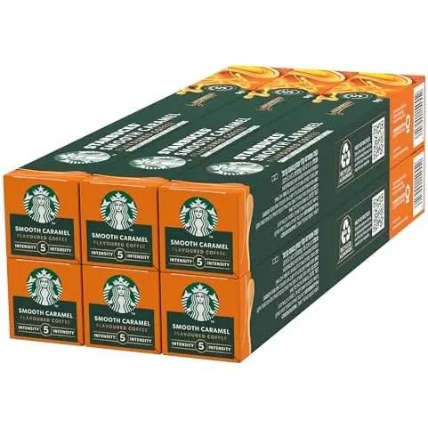 STARBUCKS Caramel de Nespresso, Cápsulas de Café de Tueste Suave 6 x 10 (60 Cápsulas) - QUMIR - 1