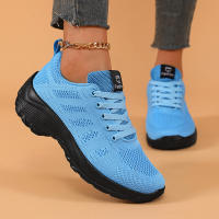 Zapatillas De Correr Casual Para Mujer Transpirables Ligeros Con Plataforma Y Cordones Zapatos Deportivos De Camuflaje Para Caminar Al Aire Libre - details 6