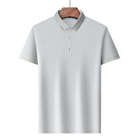 Camisa Polo De Algodón Para Hombre 2024 Estilo Casual Color Sólido Cómoda Y Transpirable Manga Corta Moda Verano Negocios Y Descanso - details 12