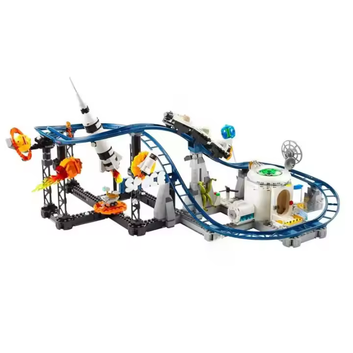 Bloques Educativos Creativos 3-en-1 Coaster Espacial Nave Espacial Juguete De Construcción Para Niños Regalos Para Niños - 1
