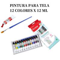 Kit de 12 Tubos de Pintura Acrílica  Pintura Oil  Pintura Acualera Pintura  Tempera  Pintura Cristal Pintura Tela para Adultos  Escolar Set de 12 Pinturas Profesionales de 12 ml - ideal para lienzo, madera o papel - details 0