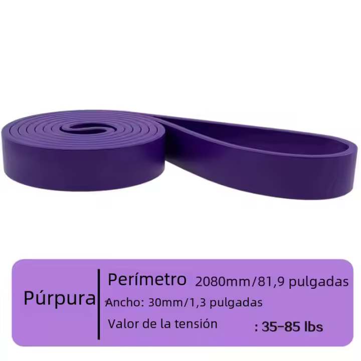 Bandas de Resistencia para ejercicio, Cintas elásticasde Goma para entrenamiento, equipo de Fitness para Gimnasio, expansor Unisex - 1