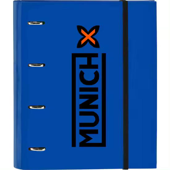 SAFTA  CARPETA 4 ANILLAS 35MM CON RECAMBIO MUNICH "SUBMARINE" - Carpeta Anillas Licencia Oficial - Diseño Exclusivo - Ideal para Uso Diario - Material Duradero - Compatible con Hojas A4 - 1