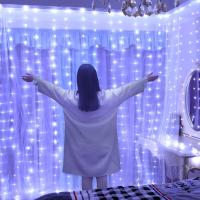 Curtainas De Navidad Con Luces LED Para Ventanas Cortina De Fairy Año Nuevo Iluminación De Habitación Cadena Guirnalda USB Decoración De Fiesta Para Niñas - details 13