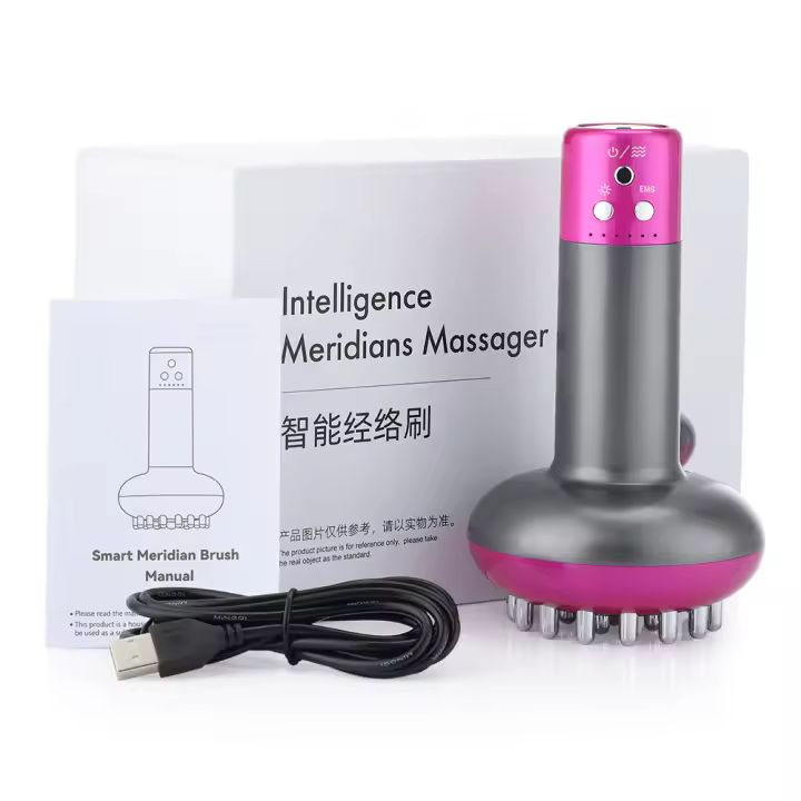 Máquina de drenaje lymphático Eléctrico, Cuchillo de masaje Corporal Meridian, Aparato de fisioterapia anticelulítico de microtendencia, Guasha - 1