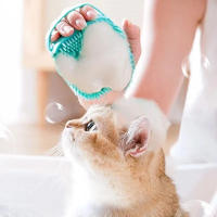Set De Cepillo Y Champú Para Mascotas De Silicona Suave Con Almacenamiento Integrado Herramienta De Aseo Doble Cara Para Perros Y Gatos - details 3