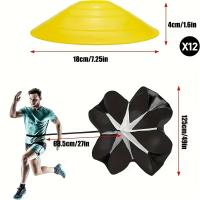 Ladra Agilidad En Fútbol Con Discos De Resistencia Y Sombrilla Obstáculos De Entrenamiento De Velocidad Y Conciencia De Seguridad - details 5