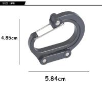 Gancho Rotativo De 360 Grados Multifuncional Con Engrosado Fuerte Para Camping Y Senderismo Haltalón De Viaje Para Mochila Herramienta De Bolsillo Para Exteriores - details 0