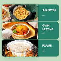 50Pcs Aluminio Para Microondas Y Air Fryer Fundas De Papel Desechable Para Horno Antiadherente Matriz De Alubia No Pegajosa - details 3