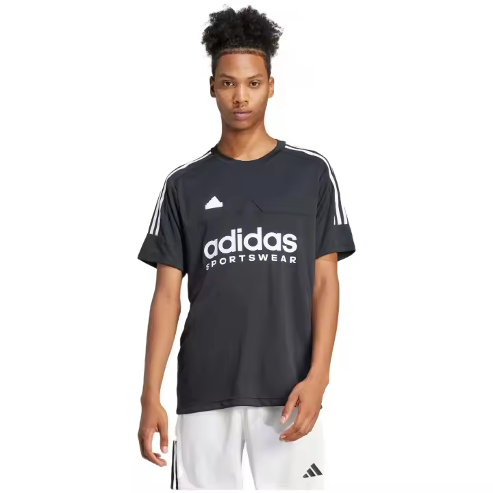 Camiseta de Manga Corta Adidas Q1 para hombre en color gris - 1
