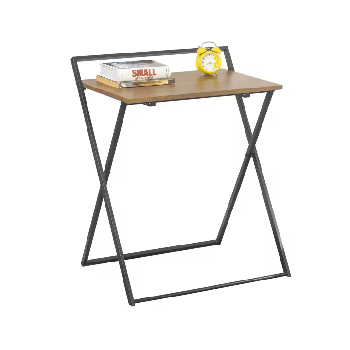 SoBuy FWT88-F Mesa Escritorio Plegable Mesa Ordenador, Compacto sin ensamblaje Escritorio para Computadora Mesa de Estudio Diseño Industrial ES - 1