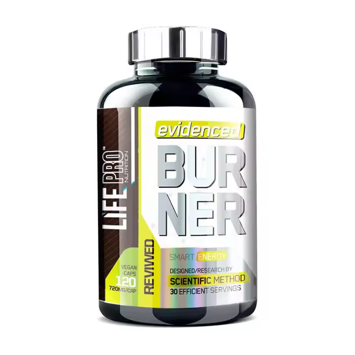 LIFE PRO NUTRITION EVIDENCED BURNER 120 VCAPS - QuemaGrasas con Estimulantes - Ayuda la Pérdida de Peso - Efecto Termogénico - 1