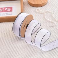 Cinta De Satén De Seda Con Puntos Plateados 20 Yardas 4CM Para Embalaje De Flores Regalos Caja De Regalo Decoración De Boda Navidad Fiesta DIY - details 6