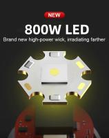 Linterna Frontal Recargable 800W Potencia Alta Impermeable Para Trabajo Al Aire Libre Luz De Noche Fluorescente 18650 Para Camping Pesca Senderismo Escalada - details 5