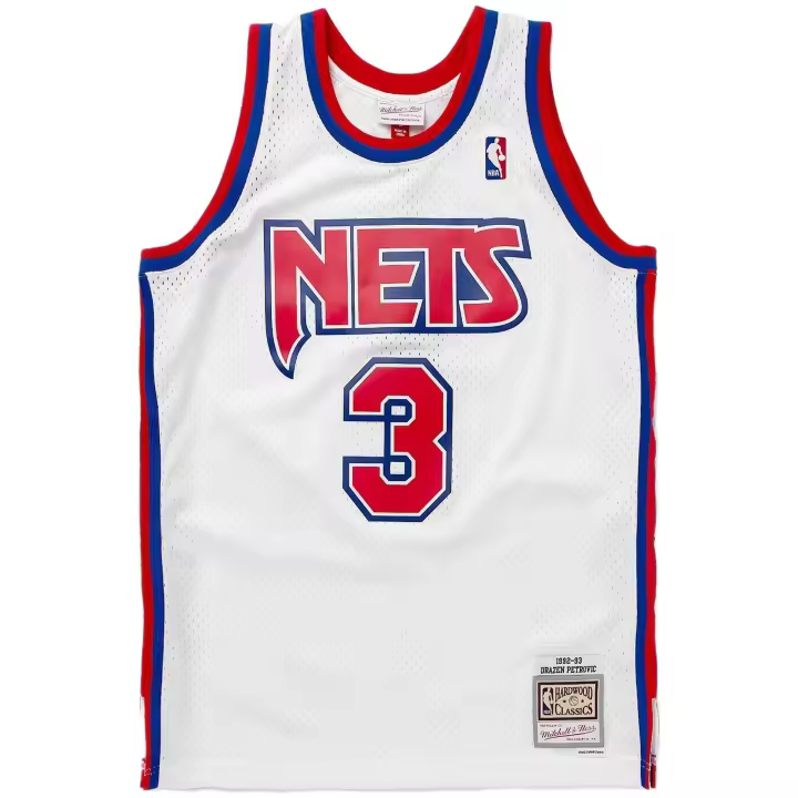 Camiseta de Tirantes Mitchell & Ness Nj Nets-Drazen Petrovic para hombre en color blanco - 1
