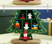 Adorno Navideño De Árbol De Madera Miniatura Decoración De Escritorio Para Centro Comercial Suministros De Decoración Navideña - details 3