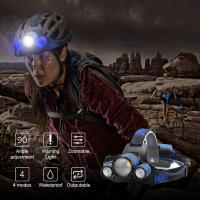 BORUiT Linterna Frontal LED Recargable 5000LM Para Pesca Camping Caza Bicicleta Subida Montaña Luz Portátil Antigua Con Ángulo De Haz De 180° - details 14