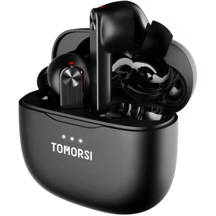 Auriculares Inalambricos Bluetooth, 2025 Cascos Inalambricos Bluetooth con Cancelación ANC Activa de Ruido, Doble micrófono ENC Reducción del Ruido de Las Llamadas, Reproducción 32H Control Tactil - 1