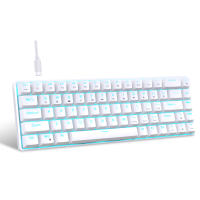 Teclado Mecánico De Juegos HXSJ V800 65% Mini Con Switches Azul/rojo Intercambiables Y Teclas ABS Doble-shot Iluminación Multi-color Modos De Iluminación Diferentes - details 0
