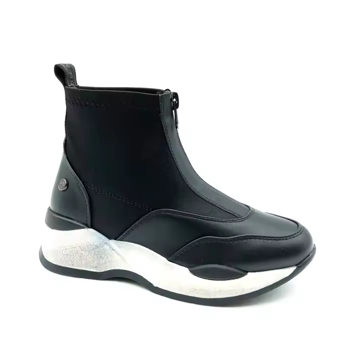 Xti - Botines deportivo cremallera central textil niñas - 1