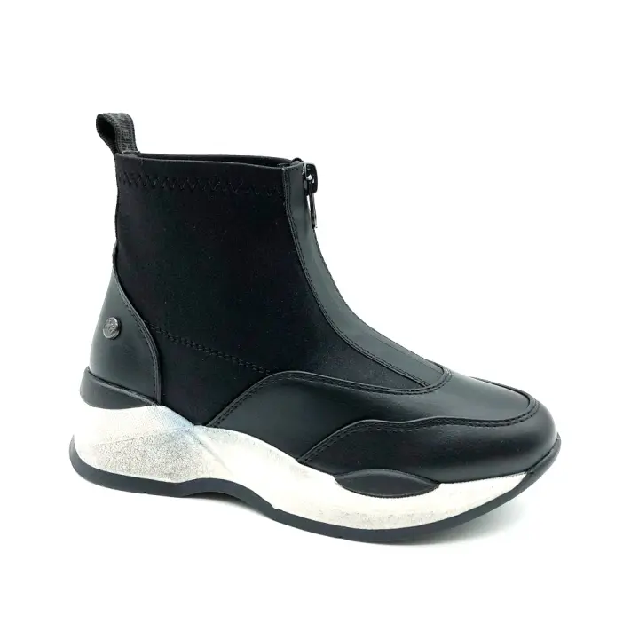 Xti - Botines deportivo cremallera central textil niñas - 1