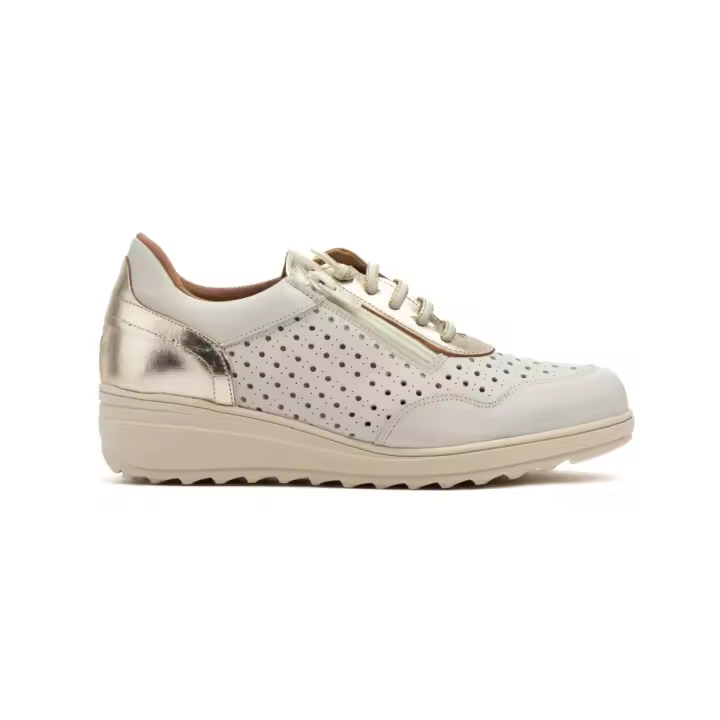 Cbp|Zapatos piel casual beige|Mujer Piel Piel Piel acolchada - 1