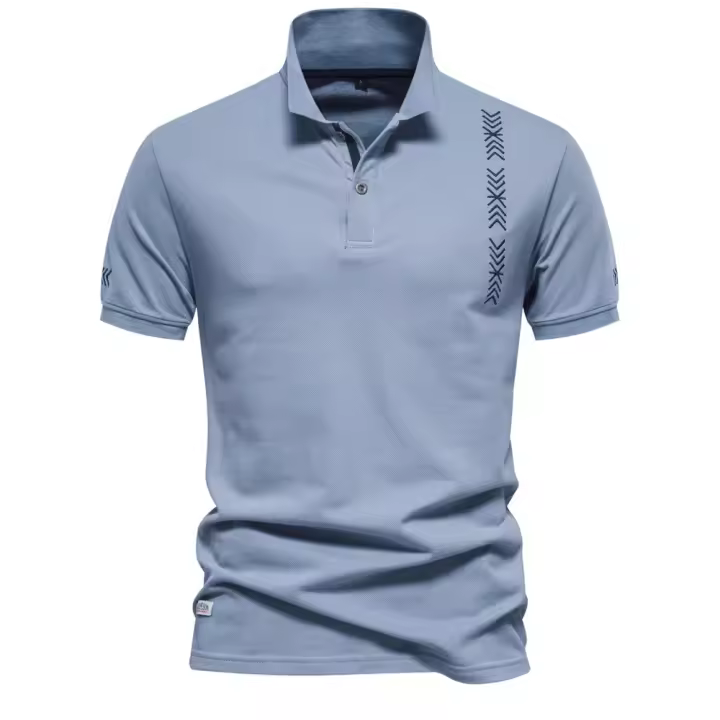2024 Primavera y novedad de verano Camisetas de moda para hombres Camisetas finas informales bordadas ligeras transpirables POLO de moda de manga corta - 1