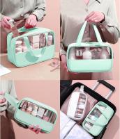 Neceser transparente de 3 piezas, neceser impermeable de PVC para Mujer, portátil para Viajes - details 2