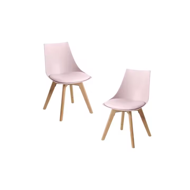 Pack 2 Sillas Blok - Rosa - 1