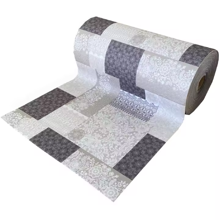 Alfombra moqueta antideslizante por metros para cocina y pasillo - Patchwork Ganchillo 7080018 - 1
