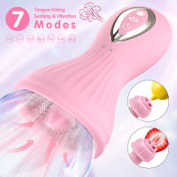 Vibrador De Succión De Pezones Para Mujeres Con Lenguaje Estimulador De Clítoris Masajeador Juguetes Sexuales Para Adultos Material De Silicona Médica - details 3