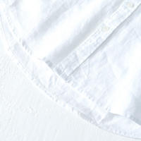 Camisa De Lino Puro Para Hombres Diseñadora Nueva Con Manga Larga Moda Casual Comoda Top Ropa Camisas De Hombre Chemise - details 14