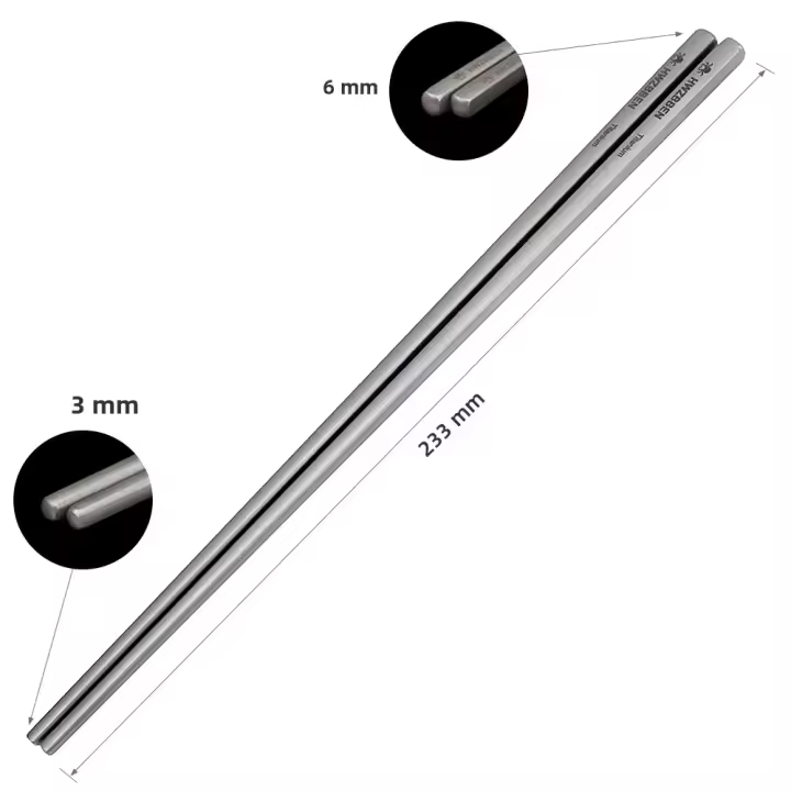 Cuchara De Titanio Para Acampar Palillos Y Cuchara De Camping Utensilios De Cocina Para Almuerzos Pescar Ligeros Y Duraderos Para Fideos Y Arroz - 1