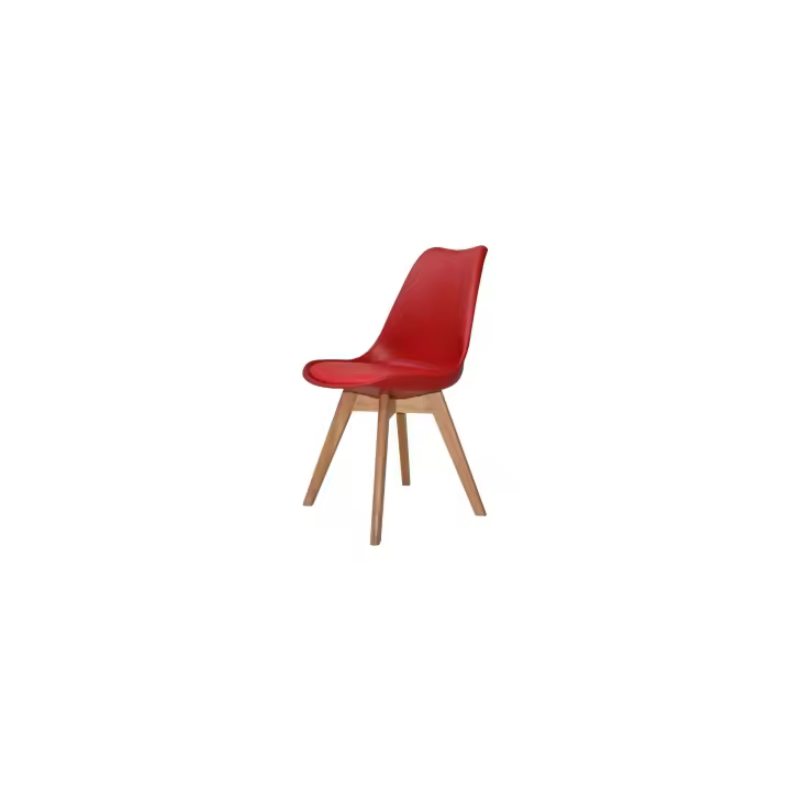 Silla New Tower Wood Roja Extra Quality estilo Escandinavo de VentaMueblesOnline | VMO Home - 1