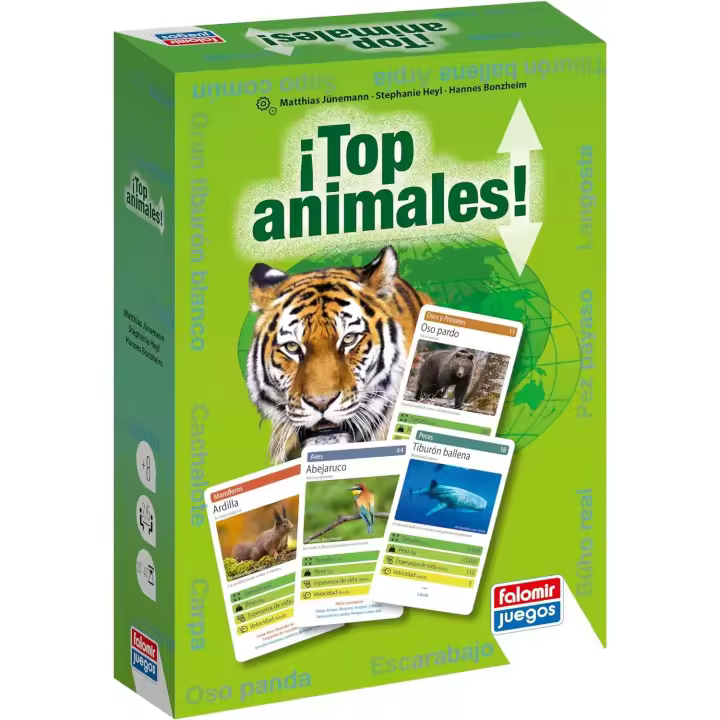 Falomir - Top Animales  Aventura de Conocimiento Faunístico  para 2-5 Jugadores (Edad 8+) - 1