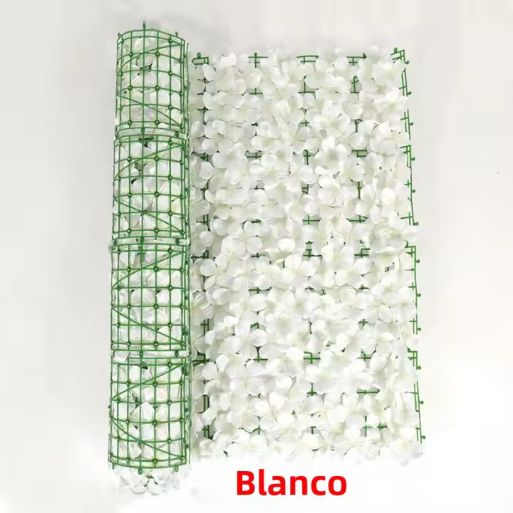 Panel De Pared Artificial De Flores Para Jardín Valla De Privacidad En Vines Decoración Floral Para Exterior E Interior Hogar Yard - 1