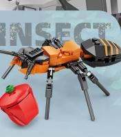 Nuevos Creativos Serie De Insectos Bloques De Construcción De Mariposa Colección De Modelos Biológicos De Beetle Mantis Decoración Juguetes Para Niños Y Adultos - details 8
