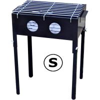 BARBACOA DE CARBON ARTESANAL HIERRO NEGRA ALTA RECTANGULAR 23X33CM,CM,fespu - details 0
