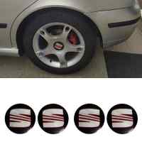 Banner - Embellecedor para llanta compatible con Seat 56 mm (4 uds) negro