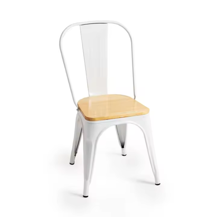 Regalos Miguel - Sillas Comedor - Silla Torix Madera Natural - Blanco - 1