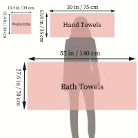 Juego De Toallas De Baño De Algodón 6 Piezas 2 Toallas De Lavado 2 Toallas De Mano 2 Toallas De Baño Absorbentes Secado Rápido Suaves Para Baño Hotel - details 7